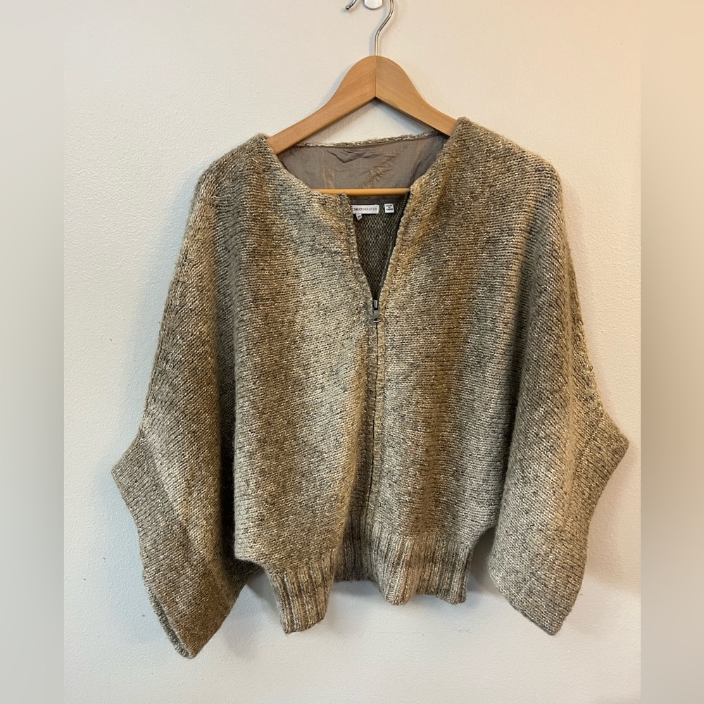 360 Zip Front Sweater - xs